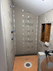 Custom Marble Shower & Ceramic Tile Flooring – Pickens St, Lakeville, MA