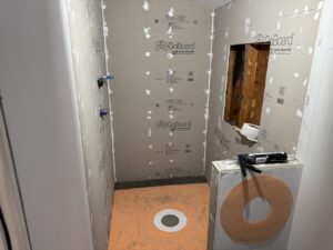 Custom Marble Shower & Ceramic Tile Flooring – Pickens St, Lakeville, MA