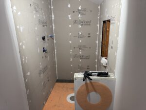 Custom Marble Shower & Ceramic Tile Flooring – Pickens St, Lakeville, MA