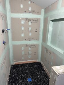 Custom Marble Shower & Ceramic Tile Flooring – Pickens St, Lakeville, MA