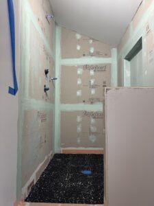 Custom Marble Shower & Ceramic Tile Flooring – Pickens St, Lakeville, MA
