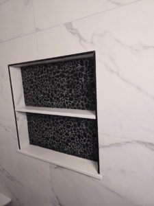 Custom Marble Shower & Ceramic Tile Flooring – Pickens St, Lakeville, MA