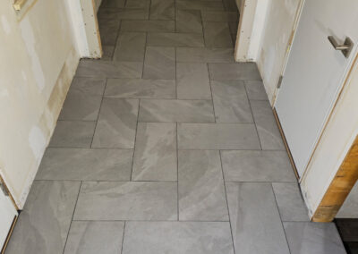 Hallway & Laundry Room Tile Installation – Holly Hill, Westport, MA