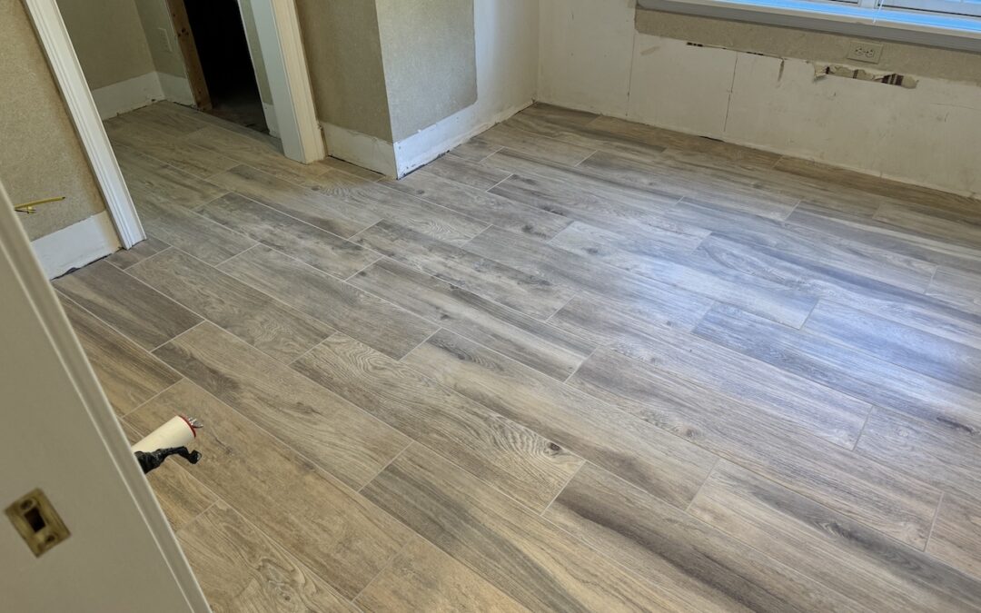 Custom Tile Shower & Wood-Look Tile Floor – Turner St, New Bedford, MA