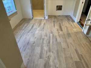 Custom Tile Shower & Wood-Look Tile Floor – Turner St, New Bedford, MA