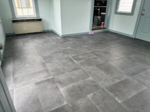 Mudroom Tile Installation – Hathaway Rd, New Bedford, MA